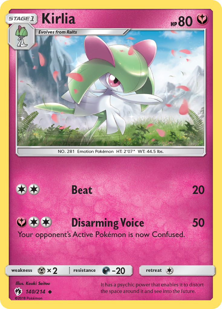 Kirlia card front