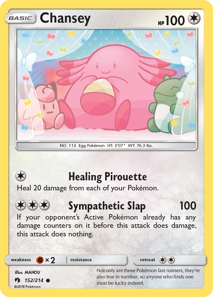 Chansey card front