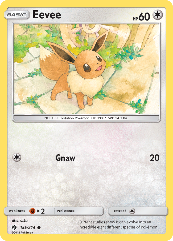 Eevee card front