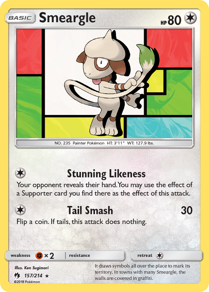 Smeargle card front