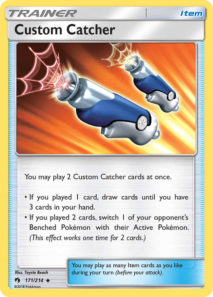 Custom Catcher card front