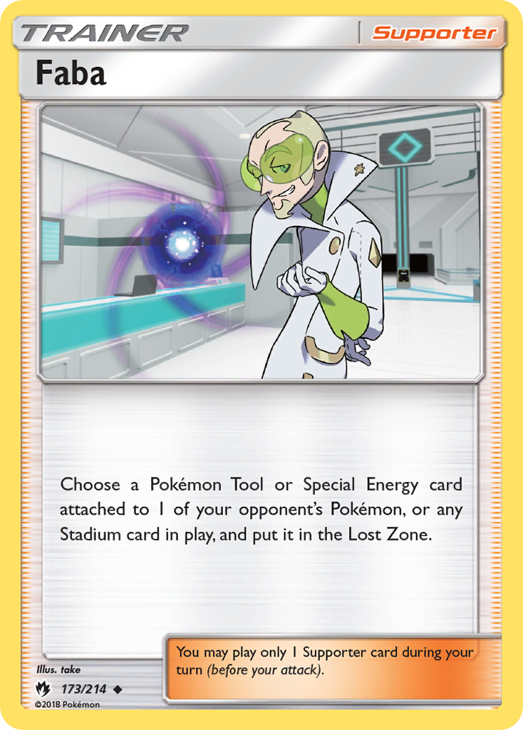 Faba card front