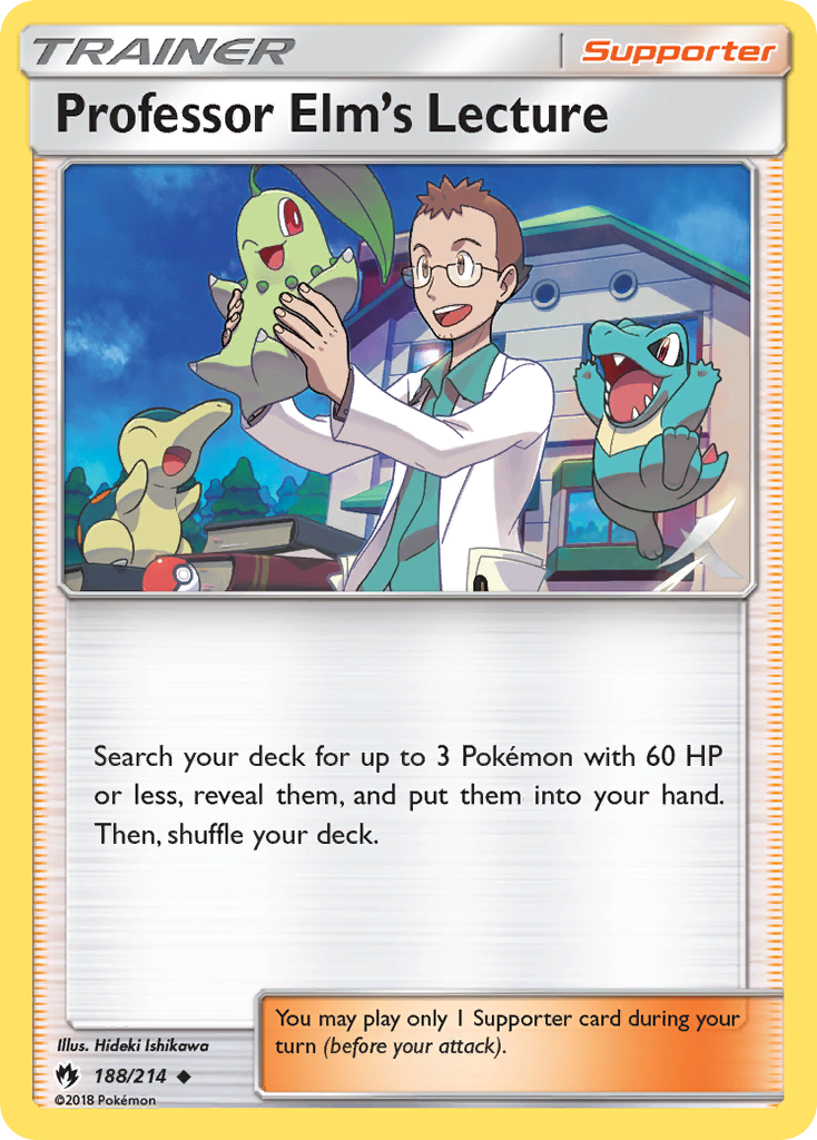 Professor Elm's Lecture card front