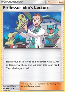 Professor Elm's Lecture card front