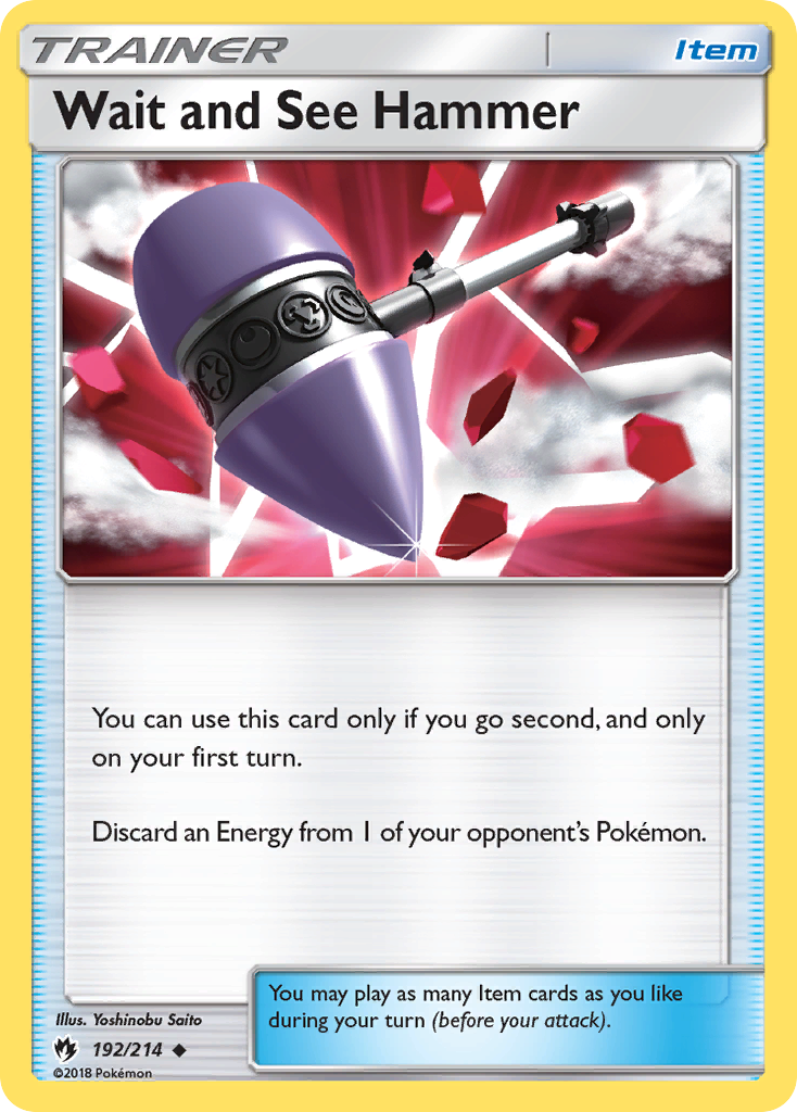 Wait and See Hammer card front