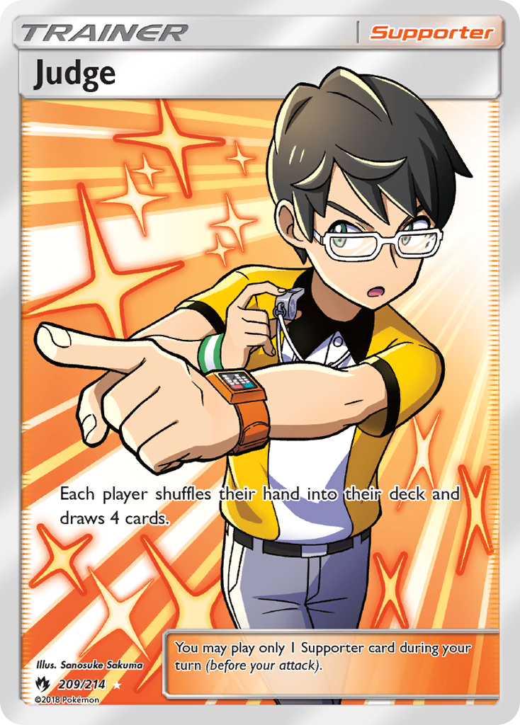 Judge card front