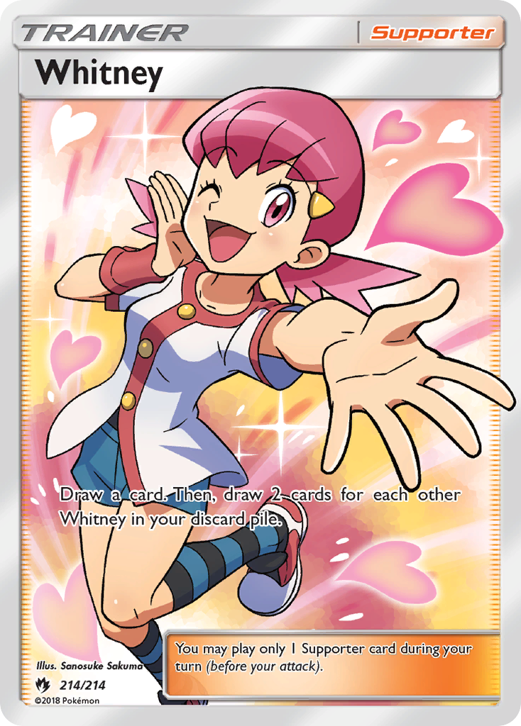Whitney card front