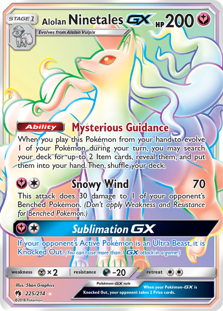 Alolan Ninetales-GX card front