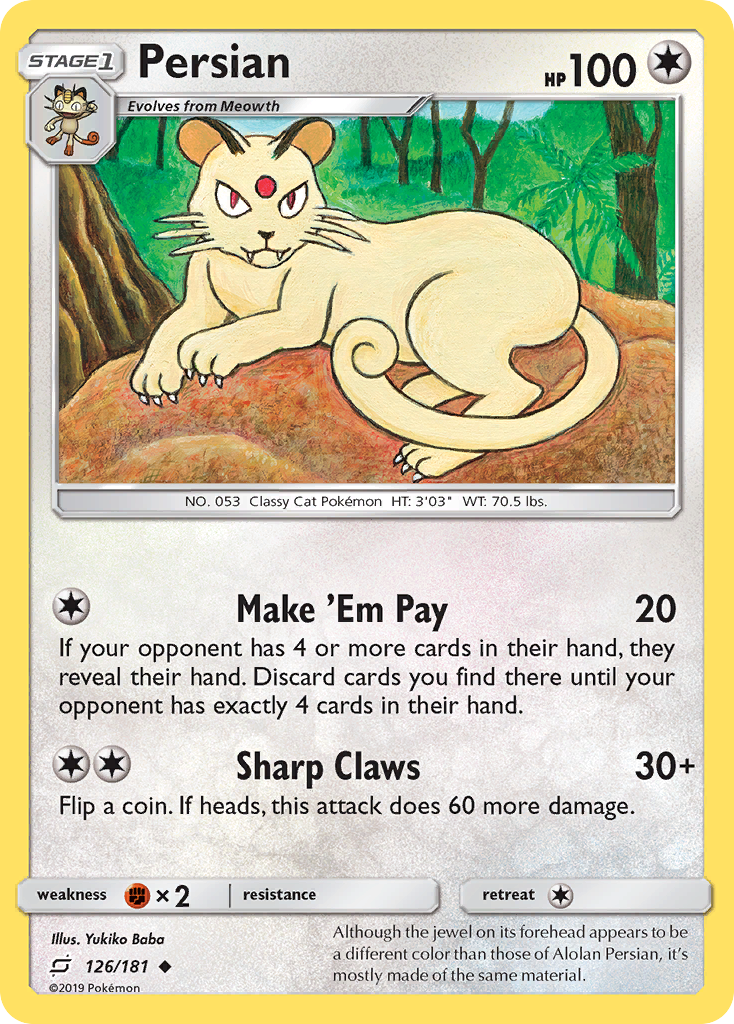 Persian card front