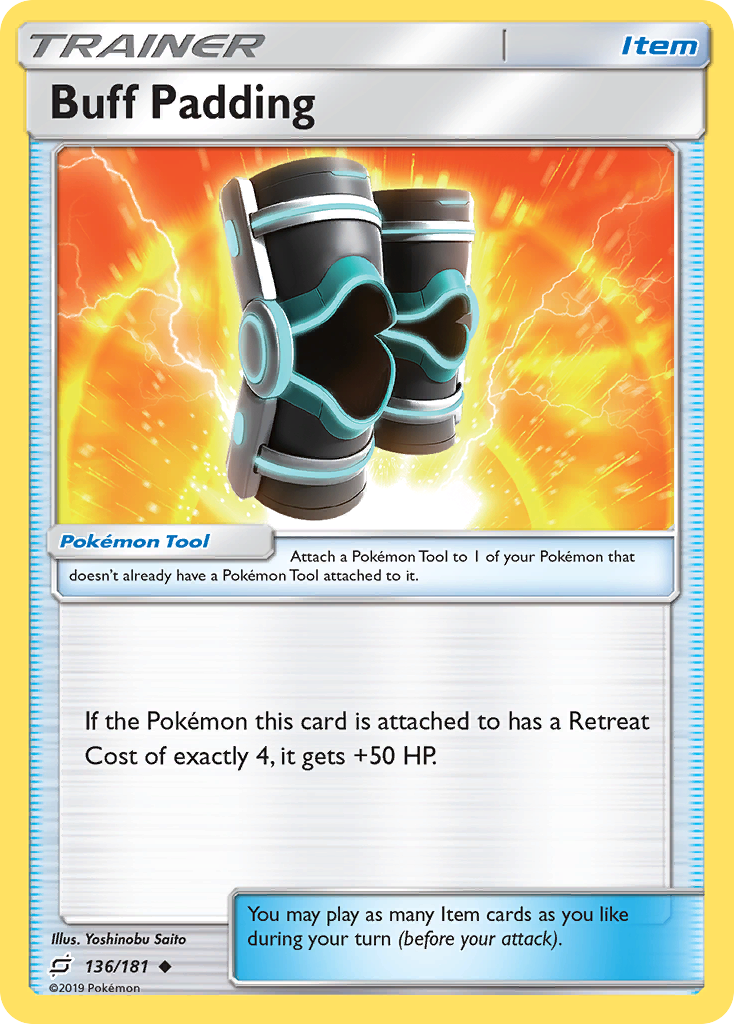 Buff Padding card front