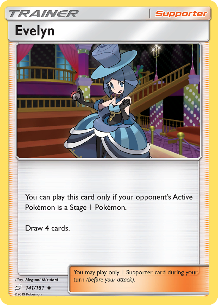 Evelyn card front