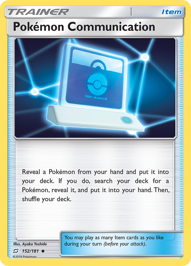 Pokémon Communication card front