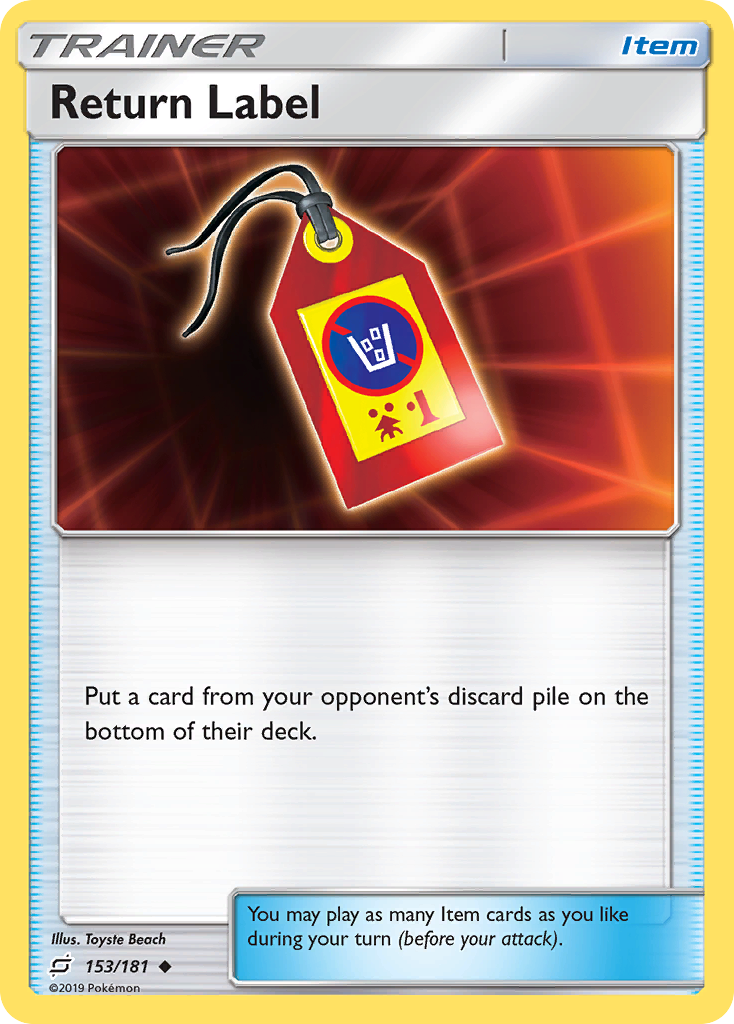 Return Label card front