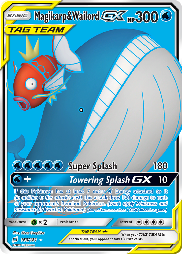 Magikarp & Wailord-GX card front