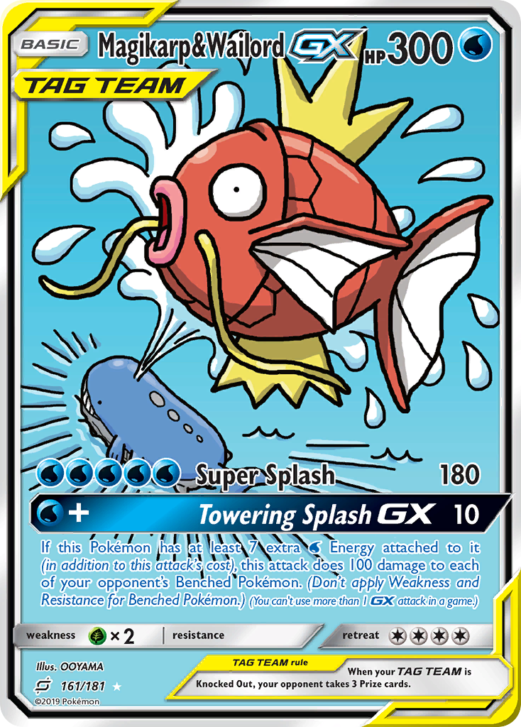 Magikarp & Wailord-GX card front