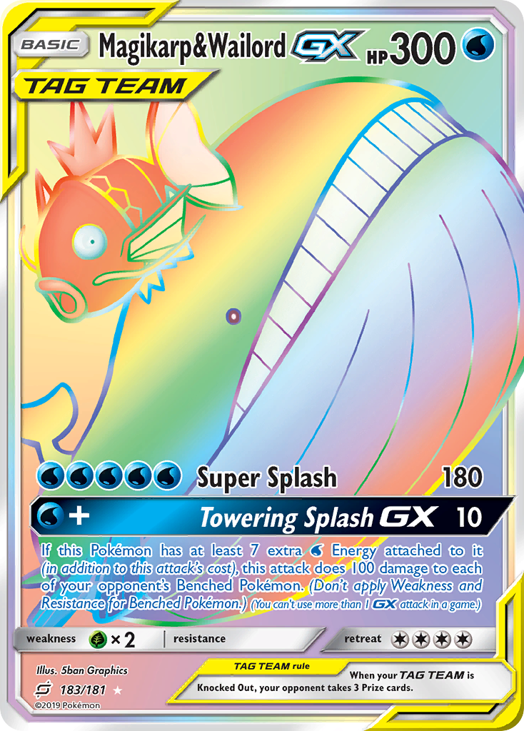 Magikarp & Wailord-GX card front