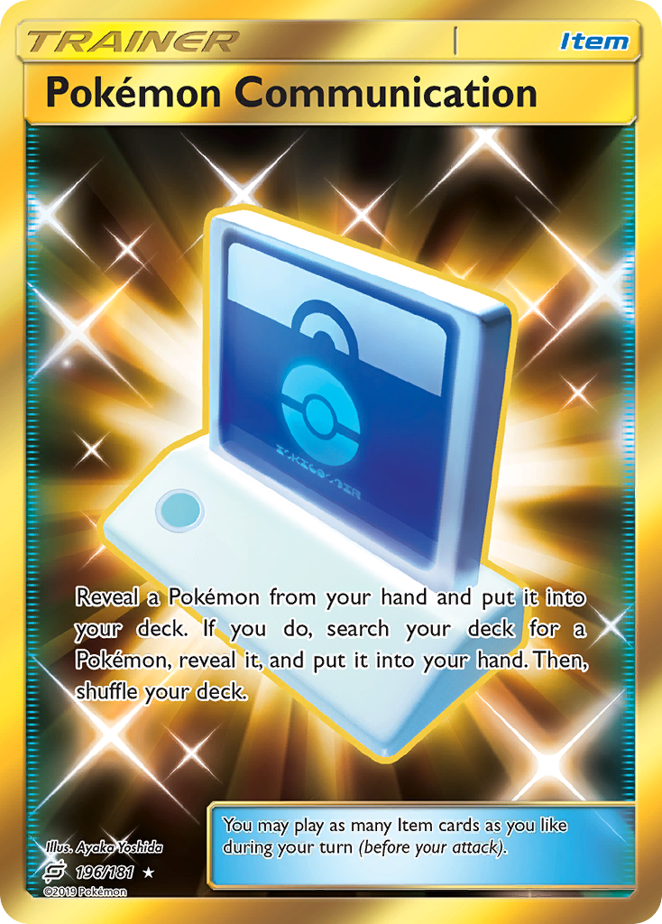 Pokémon Communication card front