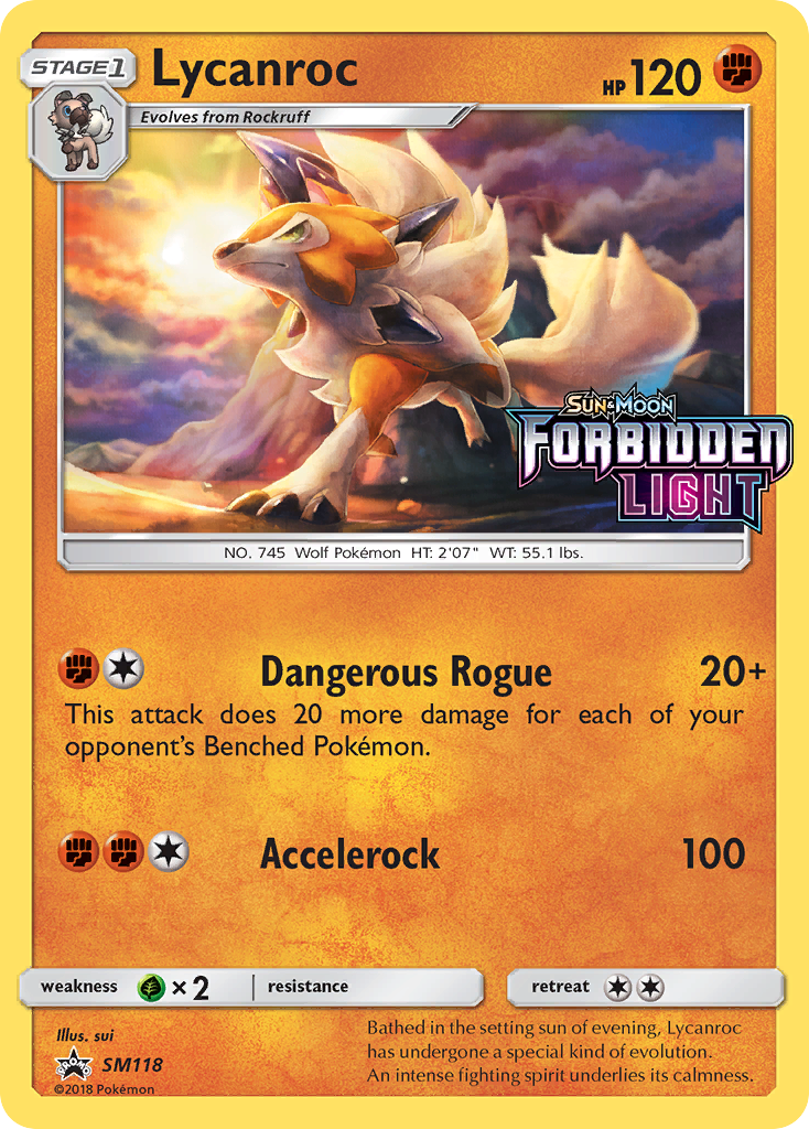 Lycanroc card front