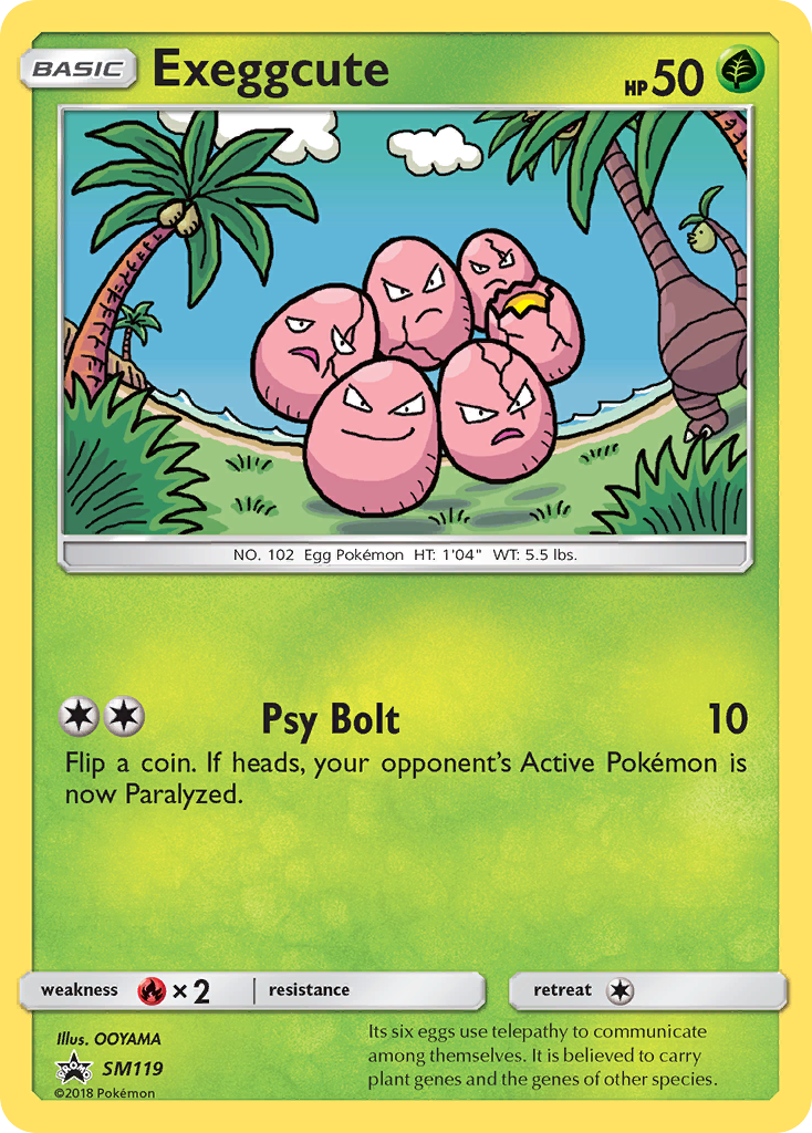 Exeggcute card front