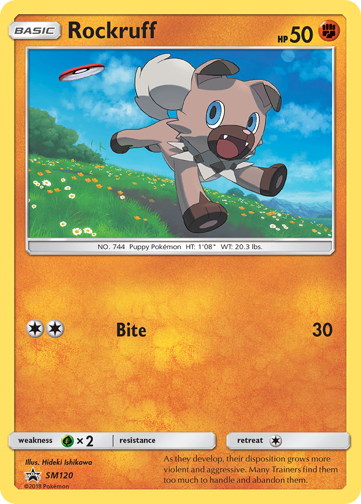 Rockruff card front