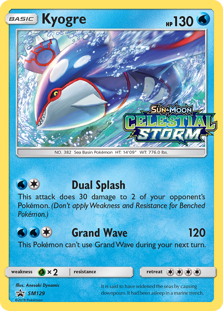 Kyogre card front