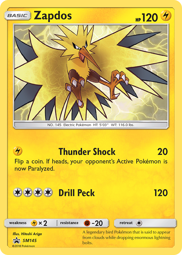 Zapdos card front