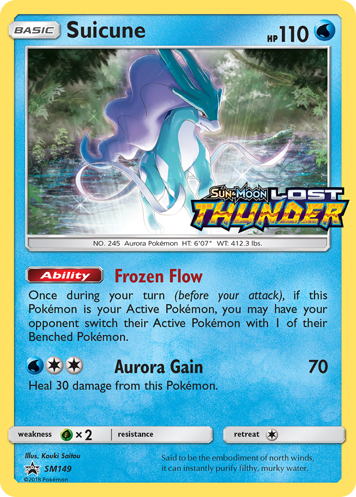 Suicune card front