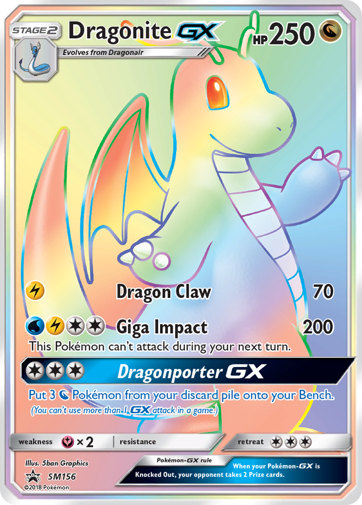 Dragonite-GX card front