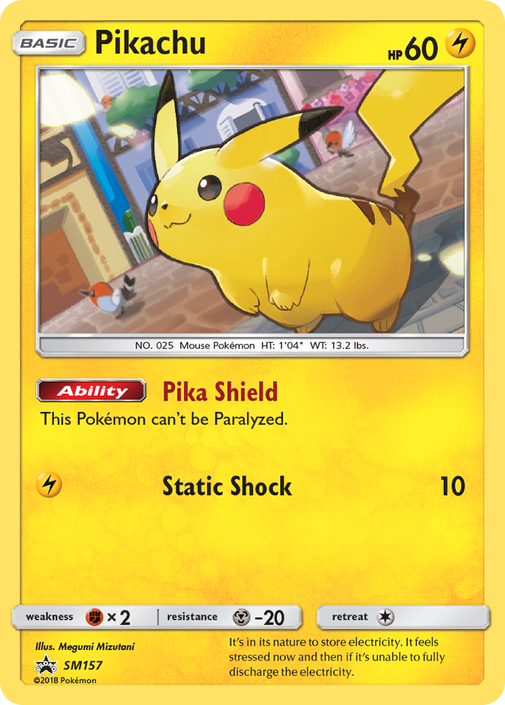 Pikachu card front