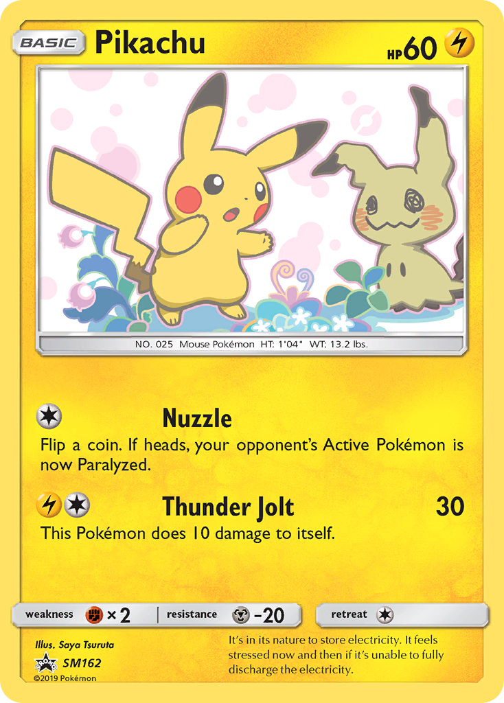 Pikachu card front