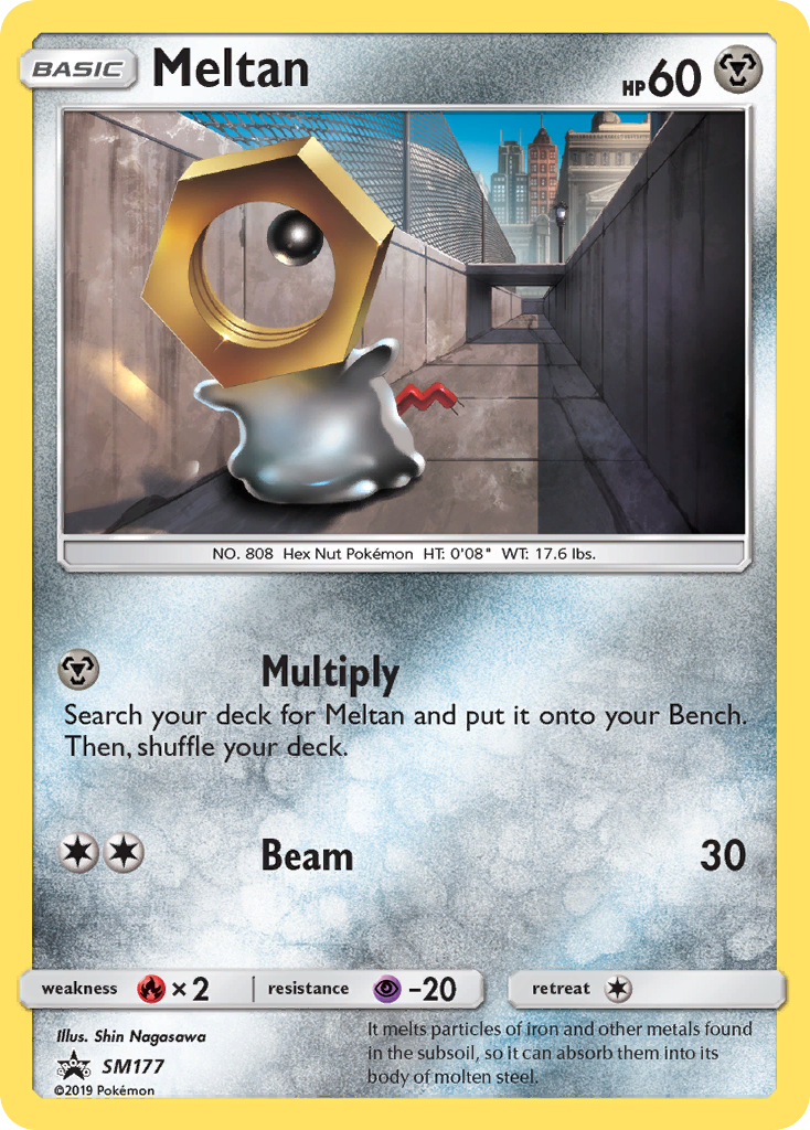 Meltan card front