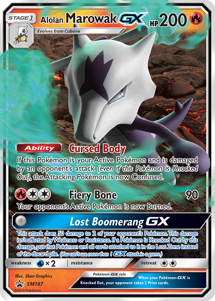 Alolan Marowak-GX card front