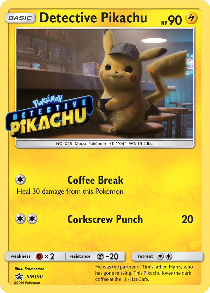 Detective Pikachu card front