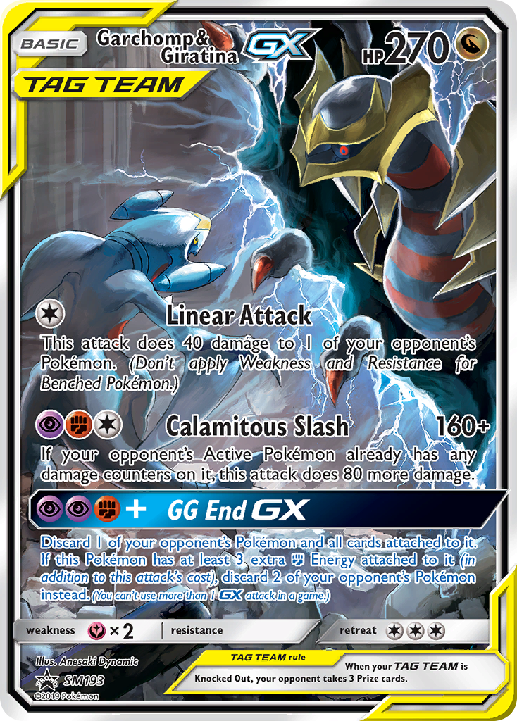 Garchomp & Giratina-GX card front