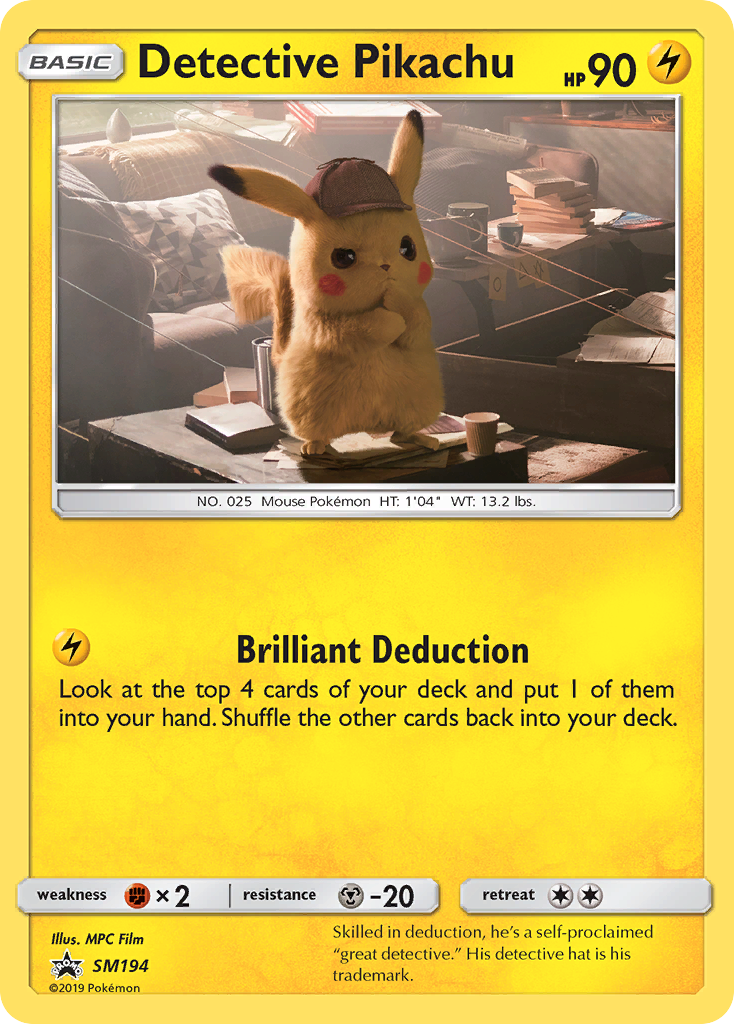 Detective Pikachu card front