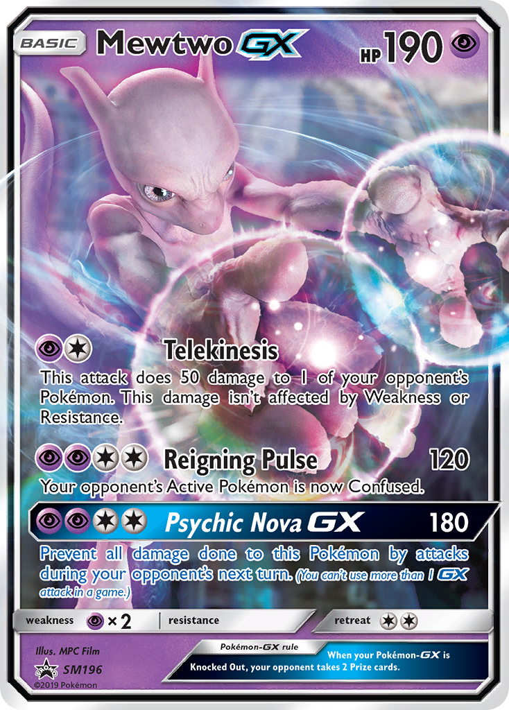 Mewtwo-GX card front