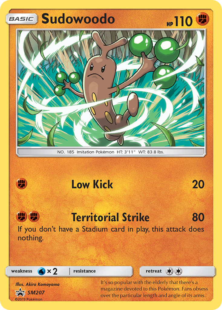 Sudowoodo card front