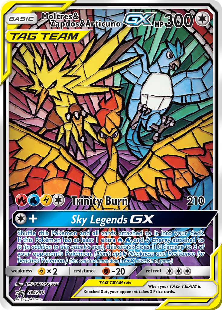 Moltres & Zapdos & Articuno-GX card front