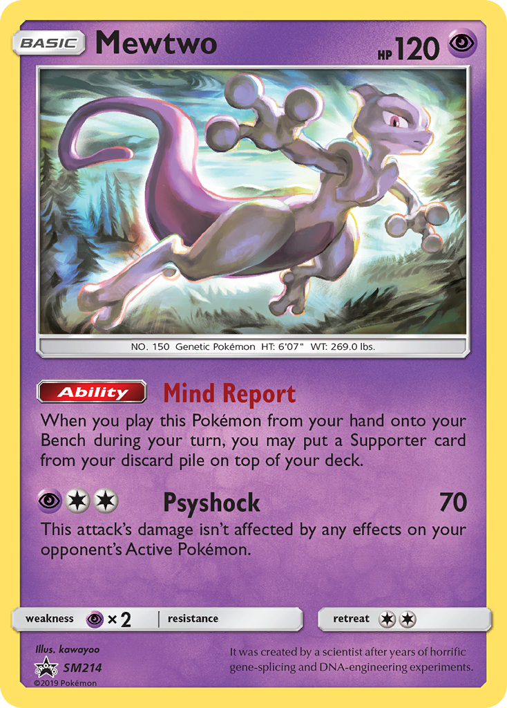 Mewtwo card front