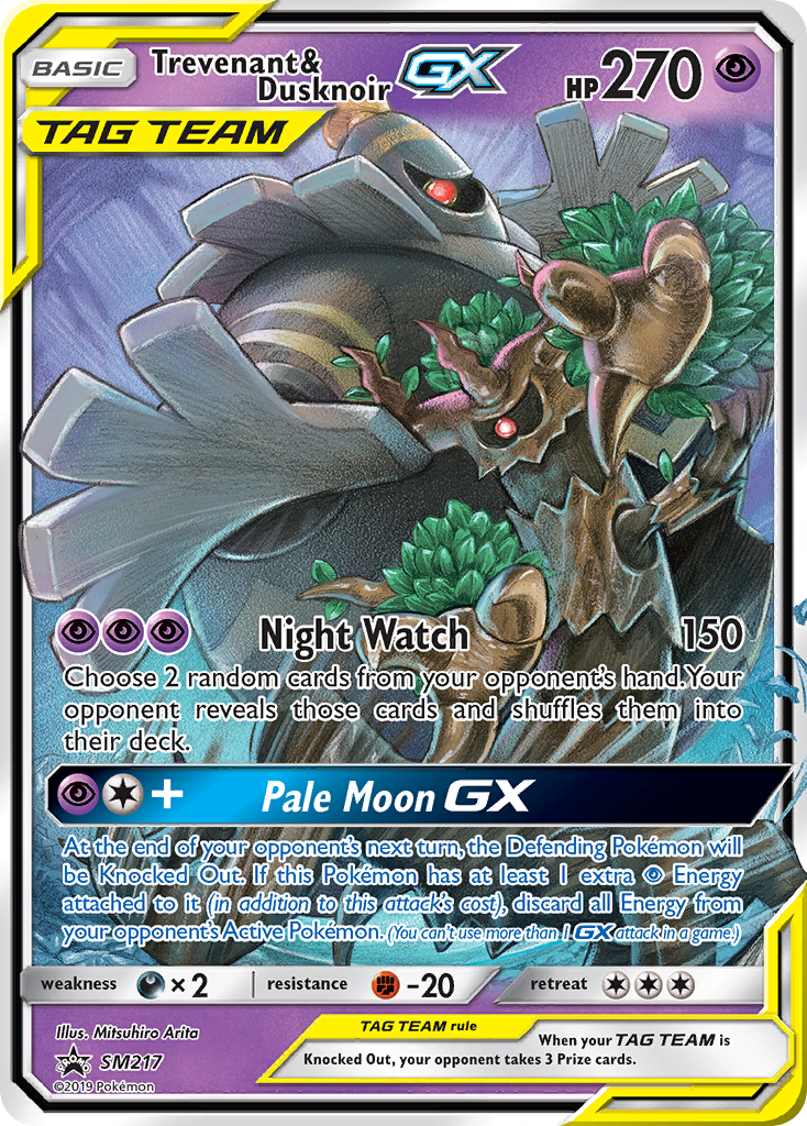Trevenant & Dusknoir-GX card front