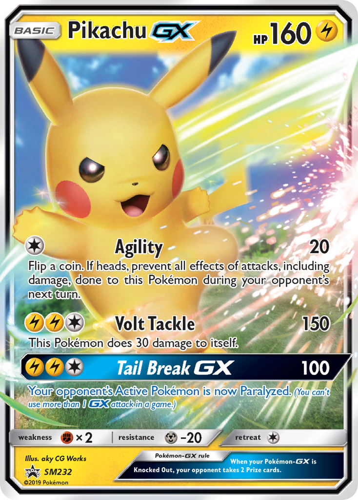 Pikachu-GX card front