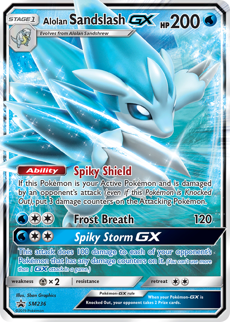 Alolan Sandslash-GX card front