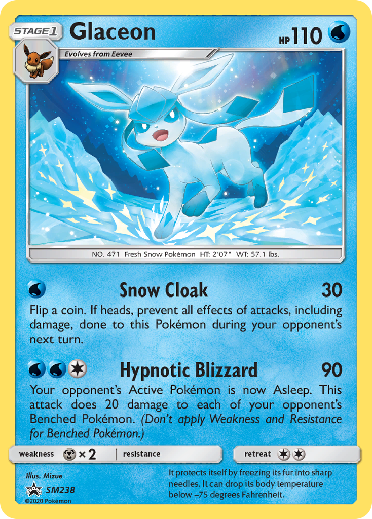 Glaceon card front