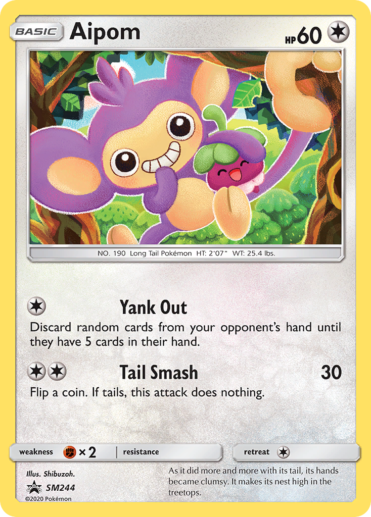 Aipom card front