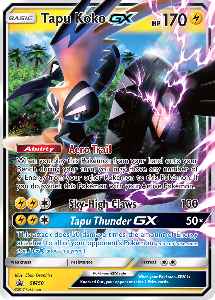 Tapu Koko-GX card front