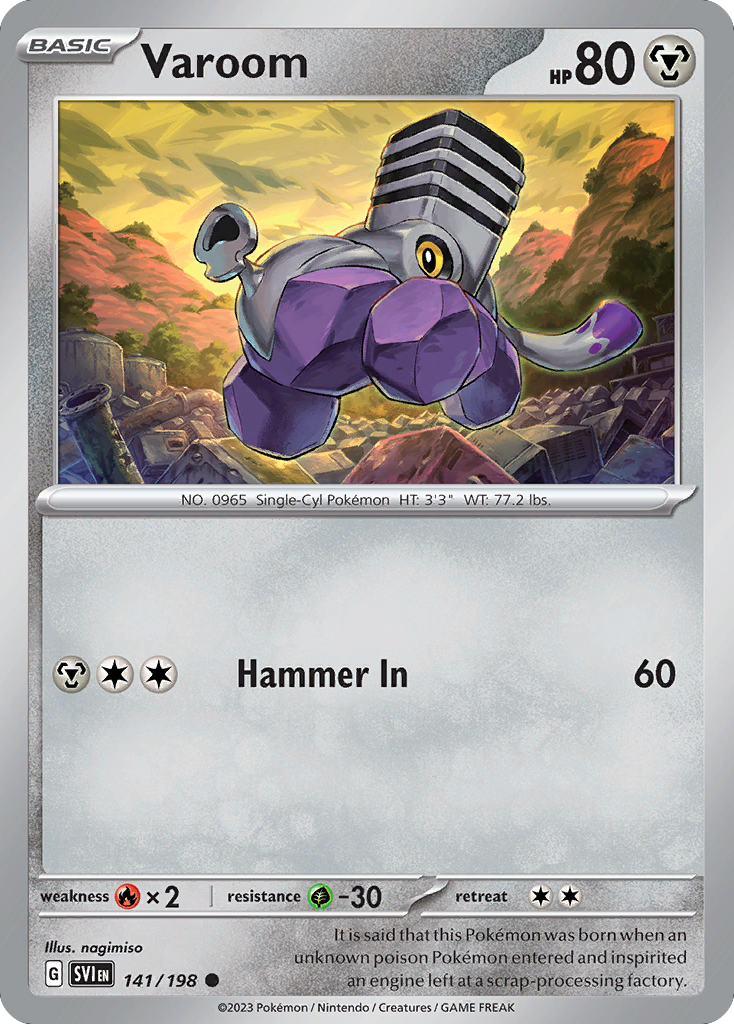 Varoom card front