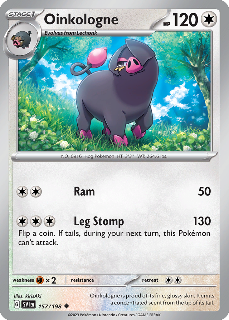 Oinkologne card front