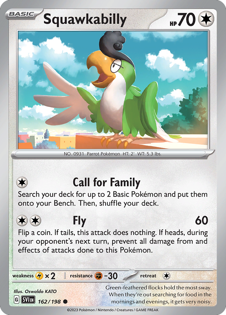 Squawkabilly card front