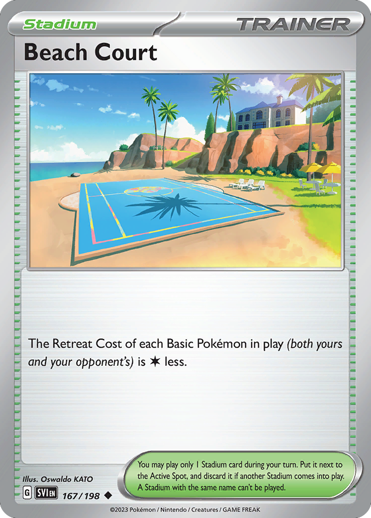 Beach Court card front