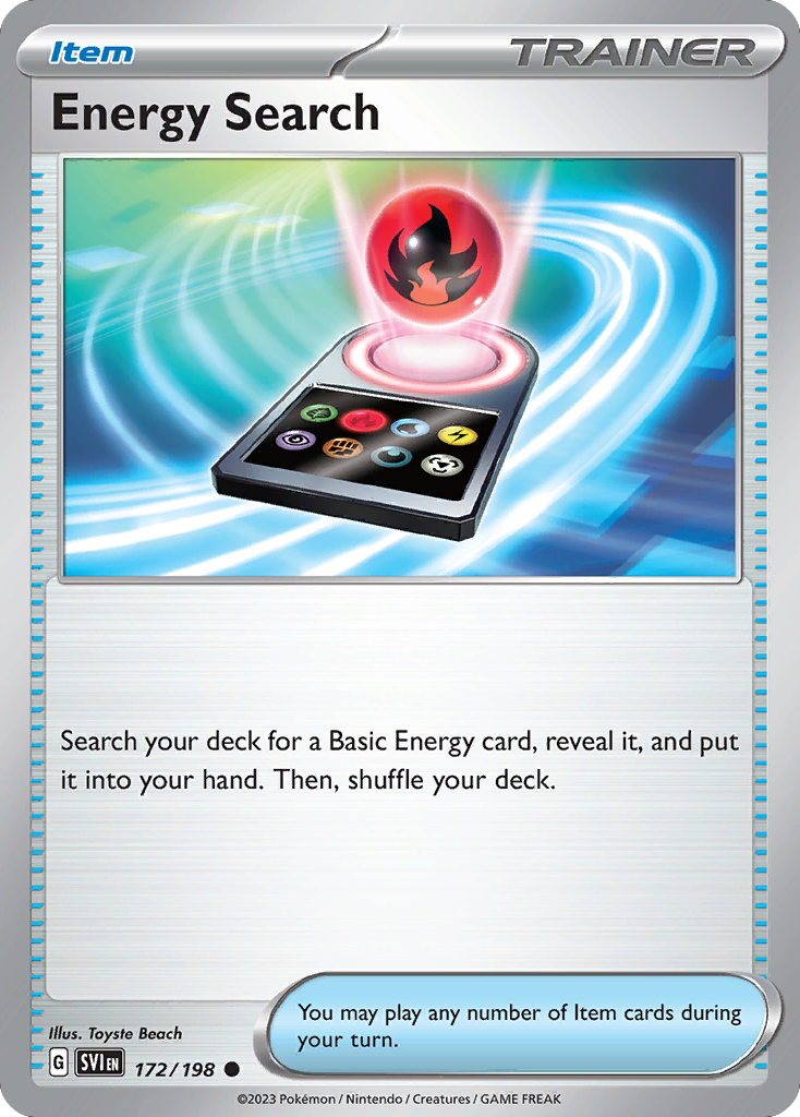 Energy Search card front